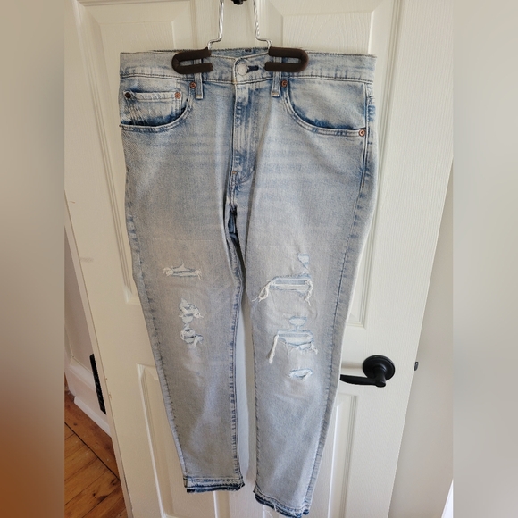 Levi's 32W 32L slim fit pre faded/ripped/distressed jeans - Picture 10 of 13